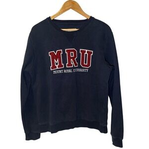 MRU Mount Royal‎ University Crewneck Sweatshirt – Navy Large